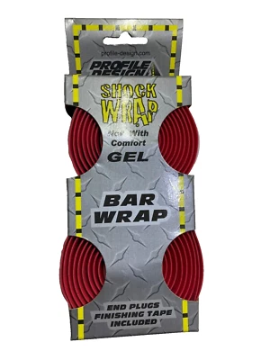 Profile Design Shock Wrap Gel Bar Tape (Red) - NOS - Image 1 of 2