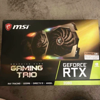 MSI Gaming Trio GeForce RTX 2080 8GB  GDDR6 Graphics Card Black Used Tested - Image 1 of 3
