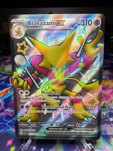 Alakazam ex Pokemon TCG Paldean Fates 215/091 Ultra Rare Shiny - Picture 1 of 2