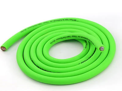 Cable de alimentación/tierra calibre KnuKonceptz KCA NEON Kandy VERDE verdadero AWG 1/0 20 pies AWG Foto 1 de 2