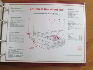 Shell Lubrication Plan / Maintenance Service - Opel Rekord 1960 - Opel 1200 - Picture 1 of 2