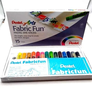 Palitos de tinte pastel divertidos de tela Pentel Arts - 15 colores - Imagen 1 de 8