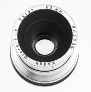 Kodak 63mm Micro-File Ektar Nikon SLR mount #RA353 - Picture 1 of 9