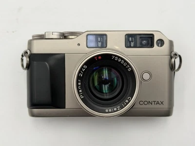 Telémetro Contax G1 35 mm cámara fotográfica plana 45 mm f2 lente probada Foto 1 de 4
