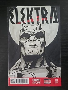 (2015) ELEKTRA #1 BLANK VARIANT With Original Daredevil Art! RARE! - Picture 1 of 2