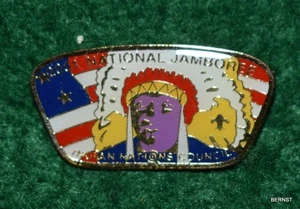 VINTAGE BOY SCOUT HAT PIN - 2001 JAMBOREE - INDIAN NATIONS COUNCIL - Picture 1 of 2