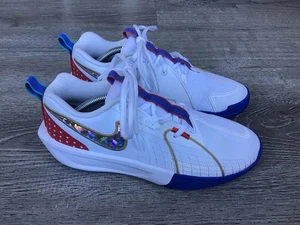 Nike G.T. Cut 3 SE (GS) Youth Size 5.5y White Gold Basketball Shoes FJ7012-100 - Picture 1 of 14