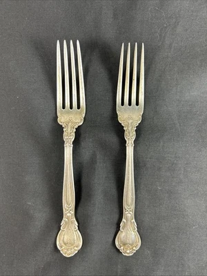 2 HORQUILLAS GORHAM CHANTILLY PLATA ESTERLINA 7 pulgadas - 80 gramos - SIN CHATARRA Foto 1 de 4