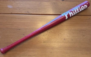 PHILADELPHIA PHILLIES Red MLB Logo 18" Mini Bat Baseball Coopersburg Sports 1999 - Picture 1 of 10