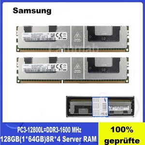 Samsung 128GB(2×64GB) 8RX4 PC3-12800L DDR3L1600MHz LRDIMM ECC Memoria Server REG - Picture 1 of 7