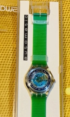 Swatch Automatic Watch In Our Hands Earth Summit 1992 SAK102 Brand New! NOS - Image 1 of 4