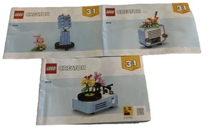Lego Creator Lot Of 3 Manuals Only #31172  - Picture 1 of 5