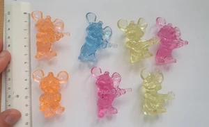 lotto 7 TOPO GIGIO TOPOGIGIO TRASPARENTE alti circa 5 cm violino tromba nuovi - Imagen 1 de 1