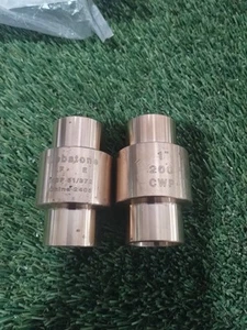2 Webstone H-10754W Forged DZR Brass In-Line 1" Spring Check Valve 200PSI - Picture 1 of 3