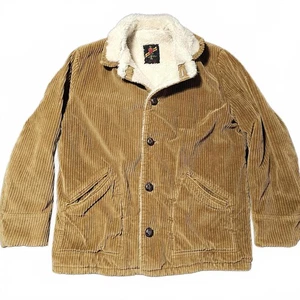 Abrigo de Pana Canadiense Vintage Forro Sherpa Tareas Abrigo Hecho en Unión Talla 42 Grande - Imagen 1 de 13