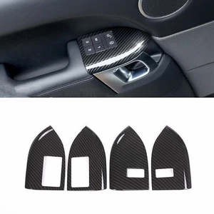 Door Lock Memory Switch Bezel Decor ABS Carbon Fiber For Range Rover Sport 14-22 - Bild 1 von 6