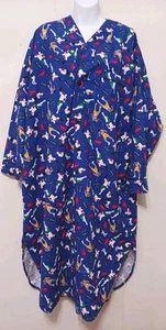 Joe Boxer Flannel Night Shirt L/XL Pajama Made In USA BOXERS pattern  - Picture 1 of 17