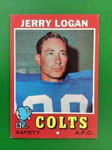1971 Topps Football FB High #134 Jerry Logan Colts EX/NM - Picture 1 of 2