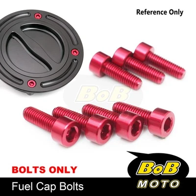 Pernos de tapa de gasolina CNC ROJO para Triumph Daytona 675 / R 06 07 08 09 10 11 12 13 Foto 1 de 4