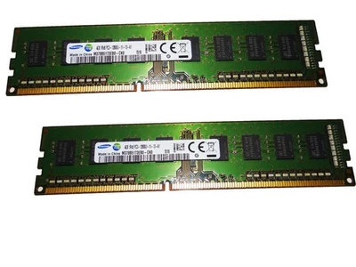 2 x Samsung Arbeitsspeicher 2x4GB 1Rx8 PC3-12800U-11-13-A1 - Bild 1 von 3