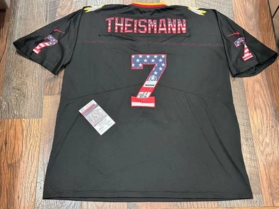 Joe Theismann Washington Redskins NFL Signed Flag Jersey W/ Inscript. JSA COA !! - Image 1 of 4