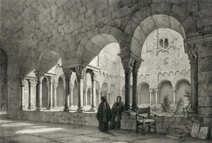 GIRONA - Spanien - Cloitre de la Cathédrale à Gironne - Lithographie, 1839 - Picture 1 of 2