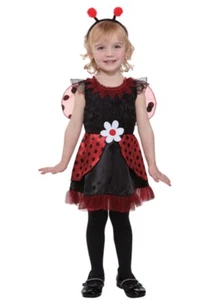 Totally Ghoul Toddler Girls Lil Ladybug Fairy Costume with Dress Headpiece - Picture 1 of 1