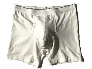 New GIULIO Mens Boxer Brief Luxe White Cotton Underwear sz M - Picture 1 of 14
