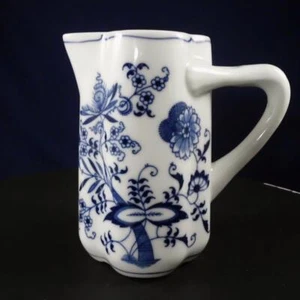 Jarra jarra cebolla azul Danubio azul vintage 16 oz cinta banner mango dividido - Imagen 1 de 7