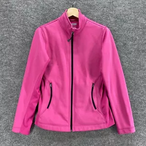 New Balance Activewear Jacket Women S Small Pink Fleece Lined Full Zip High Neck - Picture 1 of 9