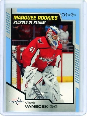 2020-21 O-Pee-Chee Vitek Vanecek RC Marquee Rookie/Recrue De Renom Blue - Image 1 of 2