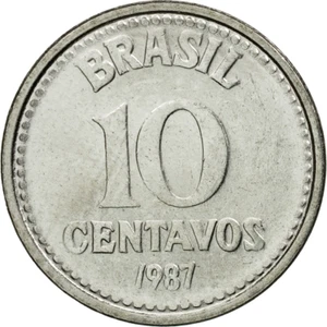 Brazil | 10 Centavos Coin | Star | Km:602 | 1986 - 1988 - Picture 1 of 12
