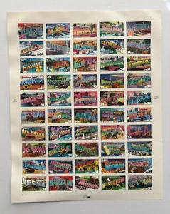 2002 Greetings From America 50 States Sheet 50 34 Cent US Stamps (17,00 $) #124 - Bild 1 von 2