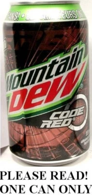 Mountain Dew Cherry Code Red COMPLETO Canadian Dewmocracy Winner Pepsi Canadá 2016 Foto 1 de 4