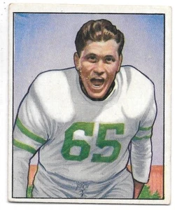 Tarjeta coleccionable de fútbol americano Cliff Patton Philadelphia Eagles NFL #24 Bowman 1950 EX - Imagen 1 de 2