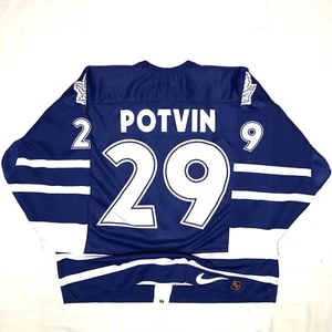Vintage Toronto Maple Leafs Felix Potvin 1997-98 AUTHENTIC Blue Nike Jersey 56 - Picture 1 of 9