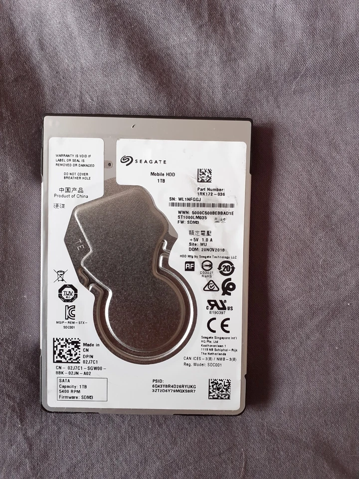  ❤❤❤ Seagate Laptop Seagate Mobile HDD - 1T SATA III 2,5" Disque Dur Interne ❤❤❤ - Photo 1/1