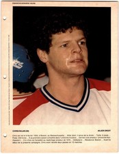 1980-81 Dimanche / Derniere Heure Photos Chris Nilan Rookie #NNO Montreal