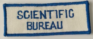 SCIENTIFIC BUREAU BLAU & WEISS Stoff Patch Flasher - Bild 1 von 3