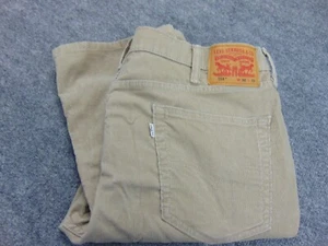 Jeans Levis 514 uomo 38x32 slim dritto marrone cordurory - Foto 1 di 12