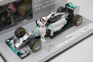 1:43 MINICHAMPS 410140644 Mercedes AMG Petronas W05 Hybrid Abu Dhabi GP 2014 #44 - Picture 1 of 6