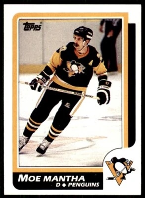1986-87 Topps Moe Mantha . Pittsburgh Penguins #45 - Image 1 of 2