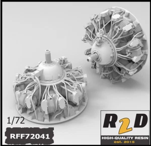 1/72 FAST FIX R-2600 2-PAK Radial Engine Front FREE Shipping R2D 72041 - Picture 1 of 3