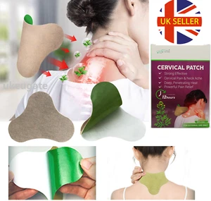 12PCS Neck Patch Joint Body Pain Relief Sticker Wormwood Self heating Plaster UK - Picture 1 of 12