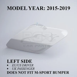 Cubierta de arandela de faros para BMW X6 F16 SE lado izquierdo 2015-2019 Alpine White 300 - Imagen 1 de 13