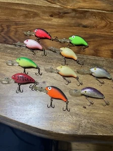 Vintage Rebel Deep Wee R. All Rare Colors! 🔥 Pink. Purple. Citrus Trout. Lures - Picture 1 of 17