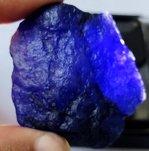 Uncut Large Natural Blue Sapphire 318 Ct Raw Rough Loose Gemstone Gift for Women - Picture 1 of 7