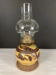 Vintage Potpourri Studio Kunstkeramik Steinzeug Öllampe rustikal signiert - Bild 1 von 8