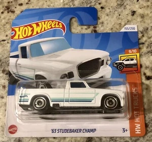 Hot Wheels ‘63 STUDEBAKER CHAMP BIANCO 2024 1:64 - Foto 1 di 2