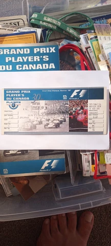 6/15/97  Formula 1 Canadian Grand Prix Full Ticket!! Michael Schumacher win! Cover